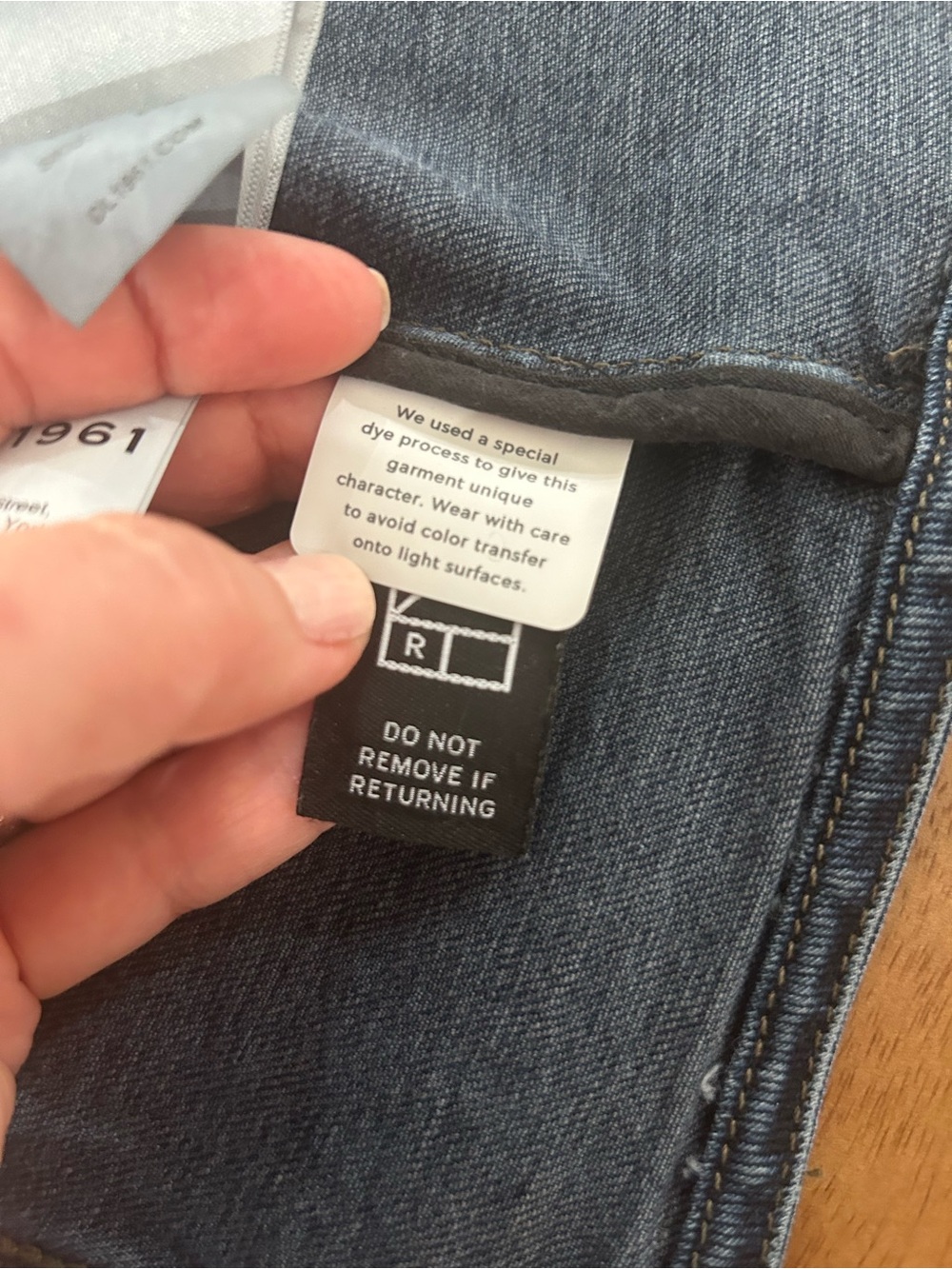 DL1961 Dark Blue Denim Vest- Luxury - Picture 10 of 12